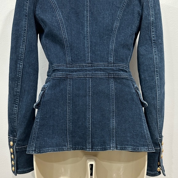 Like New! Authentic Balmain Denim Blazer - Picture 7 of 15